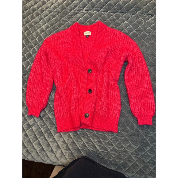 Universal Thread oversized knit cardigan hot pink womens xs - Picture 3 of 11